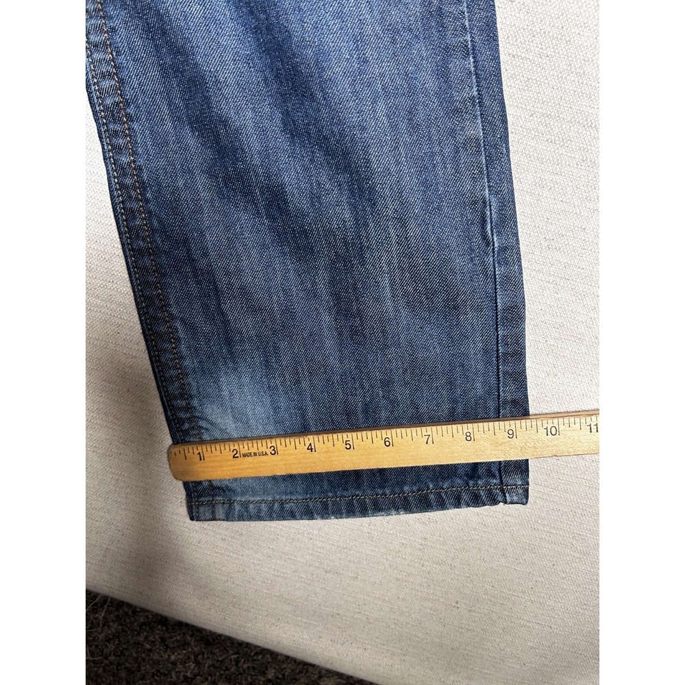 Bailey's Point BLK Boot Cut Jeans Men's 30x32 Blue Denim Embroidered Y2K - Picture 8 of 13